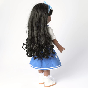 18 Inch 45Cm Da Đen Phi Cô Gái Búp Bê Mô Hình Đồ Chơi Thời Trang Phong Cách Phim Hoạt Hình Vinyl Và Nhựa Mềm Giáo Dục 1:4 Quy Mô Cho - Product Image 5