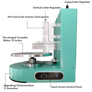Fully Automatic Portable Smoothing <strong>Cake</strong> Creamer Creaming Leveller Machine <strong>Round</strong> Pie <strong>Cake</strong> Cream Dressing Plastering <strong>Maker</strong> - Product Image 3