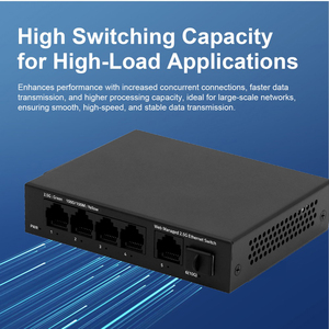 1x10G SFP + yuvası ile 5 Port 2.5G Web yönetilen anahtarı, Ultra Mini boyutu, destek gövde/LACP/VLAN/QOS, Metal çok Gigabit masaüstü - Product Image 3