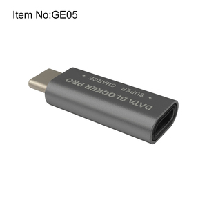 灰色のUSBType-CデータブロッカーUSB-Cジュースジャックアダプターは、iPhoneおよびiPadOEMの急速充電停止データ盗難をサポートしています - Product Image 1