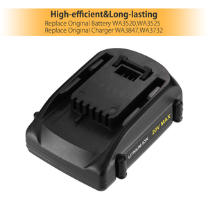 20v3000mAh交換用充電式電動工具リチウムイオンバッテリーパックWORXツール用リチウムイオンバッテリー - Product Image 4