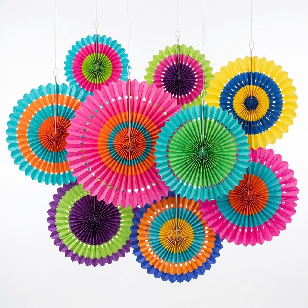 ventaglio di carta colorata
