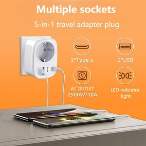 Europäischer Standard adapter Multifunktions-Reisest ecker Universal Worldwide Plug Converter - Product Image 4