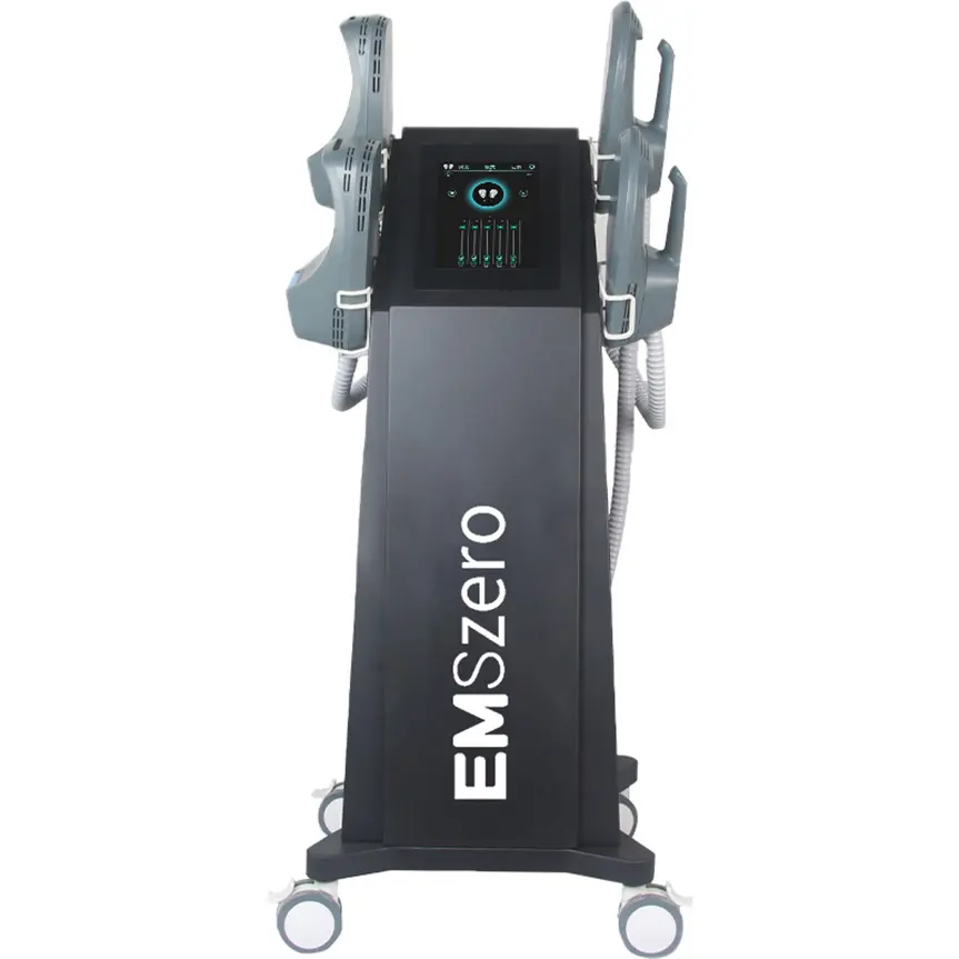 Máquina electrónica de estimulación muscular de 4 manijas, máquina de estimulación muscular para esculpir el Cuerpo Adelgazante, máquina hiemt EMS