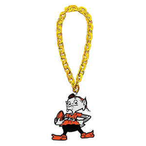 Shipping Fast New Cleveland <strong>Browns</strong> EVA Fan Necklace Chain for Decorated - Product Image 2