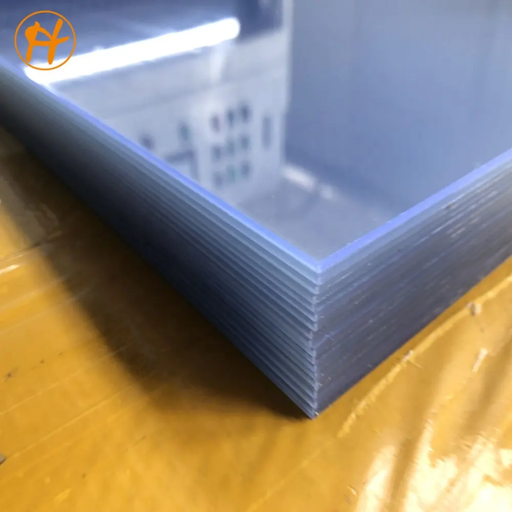 Rollo de lámina de plástico rígido de PVC transparente, 0,5mm, 0,8mm, hoja de pvc expandida para plantillas de ropa