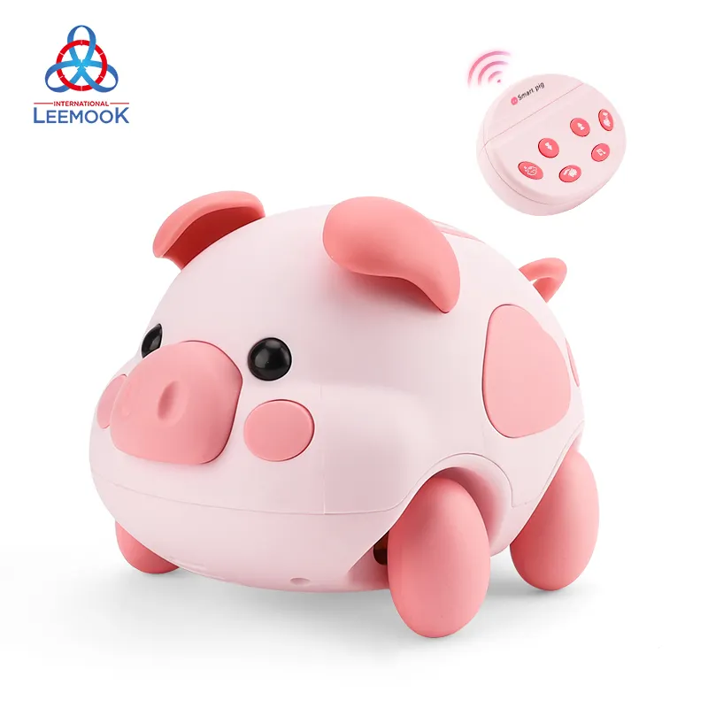 Leemook educação k33 brinquedo com sensor de toque Juguetes história de desenho animado bonito de plástico brinquedo de controle remoto porco boneca bebê rastejando brinquedos