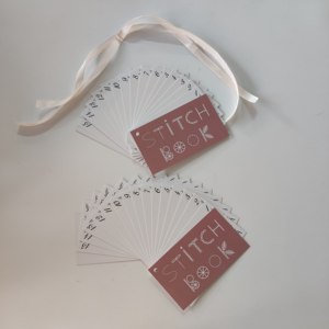 Pequeño MOQ personalizado Stock bordado puntada libro hecho a mano DIY tarjeta conjunto creativo Mini libro de costura - Product Image 4
