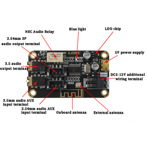 Scheda Bluetooth 4.2 decodificatore altoparlante modificato audio MP3 stereo ricevitore audio scheda amplificatore audio - Product Image 3