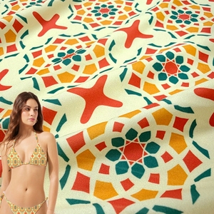 Tốt 4 Cách Căng Bơi 84% <span class=keywords><strong>Polyester</strong></span> 16% Spandex Đan 200gsm Tùy Chỉnh Kỹ Thuật Số In Đồ Bơi Vải Cho Áo Tắm Áo Ngực - Product Image 2