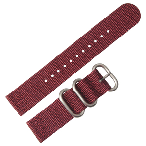 Luxury Red Nylon <strong>Watch</strong> Strap 18/20/<strong>22</strong>/24 mm Quick Release Woven Fabric <strong>Watch</strong> <strong>Band</strong> Two Piece of <strong>Band</strong> Accessories&amp;Parts for <strong>Watch</strong> - Product Image 2