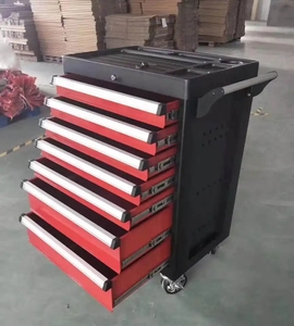6 7 8抽屉移动滚动可锁定金属工具柜手推车，带车间手动352件工具 - Product Image 6