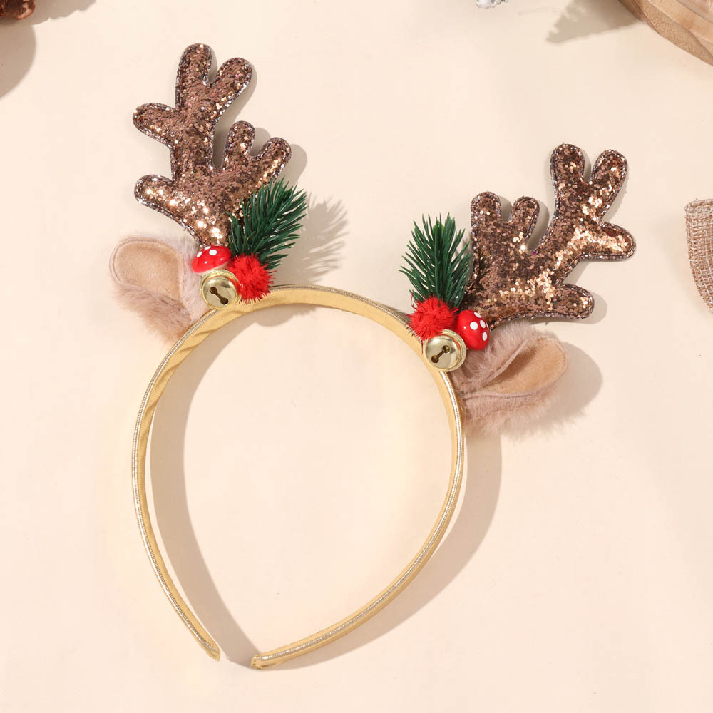 Brown deer antler headband