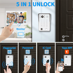 Anjielo Smart Tuya Cámara de timbre compatible con sistema de entrada RFID Teléfonos de puerta de vigilancia de hogar inteligente - Product Image 6