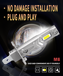 LANSEKO M6 MINILEDヘッドライト電球H1H3、<span class=keywords><strong>GC</strong></span>-7535個の<span class=keywords><strong>LED</strong></span>チップ付き車のヘッドライトフォグライト用3000LM銅PCB