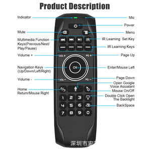 Ventas al por mayor de buena calidad BTS Mini teclado Control remoto Air Mouse con teclado y giroscopio para TV - Product Image 4