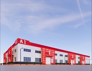 Distribuição Global De Soldagem De Dobra De Corte Padrão De Dobra Do Armazém De Estrutura De Aço Pré-fabricado Durável Modelo Pesado Leve ASTM