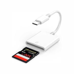 适用于iOS系统的便携式存储卡读卡器OTG适用于iPhone15 pro max相机的新的2024 USB C sd卡相机适配器 - Product Image 1