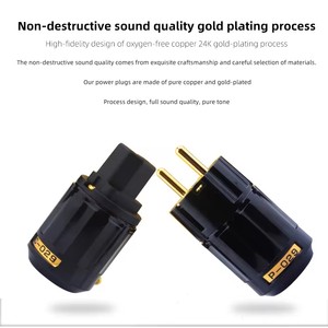 YYTCG Profession <strong>Power</strong> <strong>Plug</strong> Hifi Gold Plated C-029 P-029 OEN Audio <strong>EU</strong> <strong>Version</strong> <strong>Power</strong> AC <strong>Plug</strong> DIY Fever Stereo <strong>Power</strong> <strong>Plug</strong>