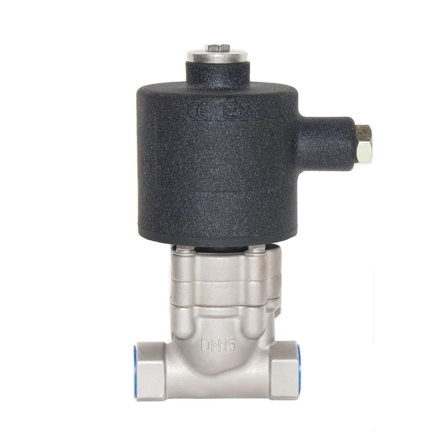 Válvula solenoide de acero inoxidable DC24V DC12V personalizada a prueba de explosiones válvula solenoide de gas de acero inoxidable DN80