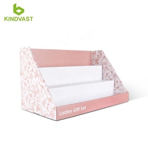 Retail Cardboard Gift Card <strong>Counter</strong> <strong>Display</strong> Stand 3 <strong>Step</strong> Conter <strong>Display</strong> Rack - Product Image 4