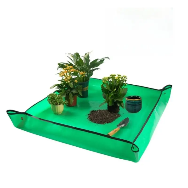 Waterproof Potting Mat for Indoor Plant Transplanting and Mess Control Table Top Potting Tray Repotting Mat