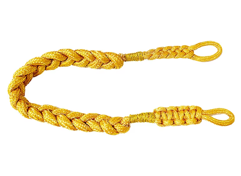 Cordon de sifflet doré