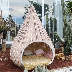 Ngoài Trời Khách Sạn Sân Vườn Sang Trọng Tổ Thiết Kế Đu Đệm Tổng Hợp Mây Dệt Daybed - Product Image 4