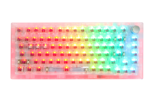 China Wholesale 82 <strong>Key</strong> RGB Mechanical <strong>Keyboard</strong> 2.4G Wireless RGB Mechanical <strong>Keyboards</strong> With Knob