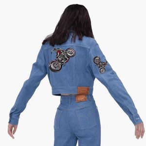 Trong Kho Skull Phong Cách Hat Thêu Moto Vá Native American Xe Máy Yếu Tố May Sắt Trên Thêu Các Bản Vá Lỗi Cho Quần Áo - Product Image 4