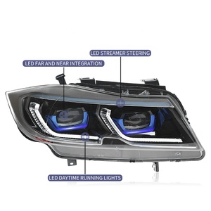 JS สำหรับ BMW 3ชุดไฟหน้า E90พร้อมเลนส์ LED ไฟวิ่งกลางวันสีขาวสภาพใหม่สำหรับทิศทางการไหล05-12 - Product Image 6