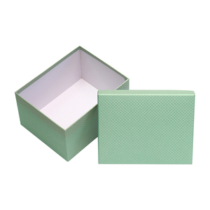 防水纸盒十件套的矩形淡绿色花盒礼品包装 - Product Image 2