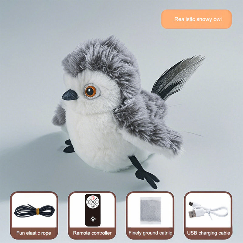 Wings move + vocalize - Snowy Owl Usb