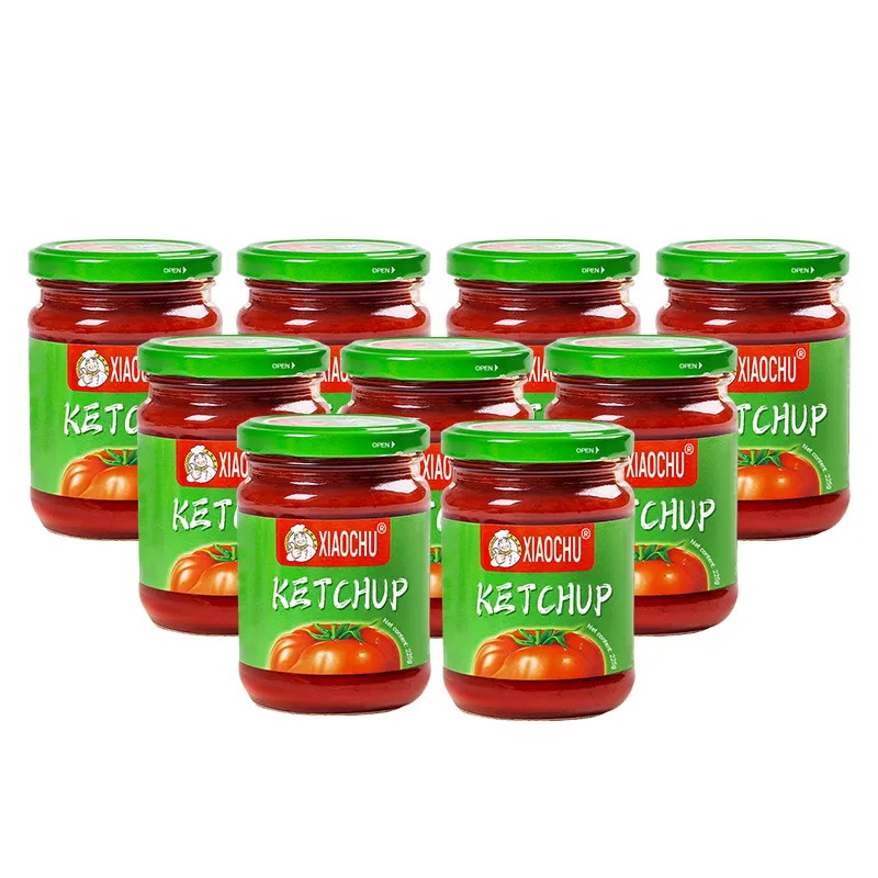 Purê de tomate orgânico Agripiace da China 225g Molho Garrafa de vidro