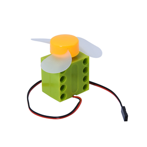 360 Grad Drehbarer 3V DC Motorantrieb DIY für Arduino für Microbit 4*4 programmierbarer Bauklötze-Lüfter mit Klingen