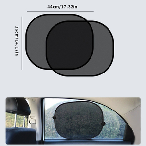 Parasole per auto estive CHONGTENG nuove ventose per finestrino laterale pieghevoli in Nylon con zanzariera isolante in rete parasole per parabrezza - Product Image 6