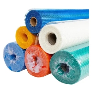 אלקלי עמיד אלקלי 140gsm fibre רשת סיב דק זכוכית צמנט מחוזק לחמניות רשת