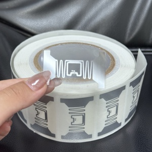 UHF 860-960MHz EAS Anti-theft System 53x33mm Rectangle Silver Roll Customizable Chip <strong>Code</strong> RFID System Soft Sticker Label - Product Image 6