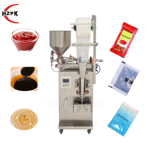 HZPK pequeña bolsa automática de bolsita de película plástica para champú, máquina multifunción de llenado y envasado, conteo pequeño industrial - Product Image 1