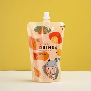 Custom stampato Mini fustellata busta di plastica con beccuccio per liquore di succo di gelatina e bevande ad acqua per ricariche di Vodka e Champagne - Product Image 1