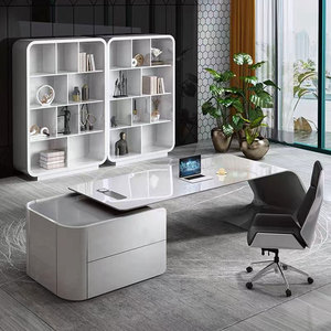 <strong>Customize</strong> Size Modern Executive Luxury Office <strong>Desk</strong> Director Home Work Table Manager <strong>Computer</strong> Table With Drawer - Product Image 2