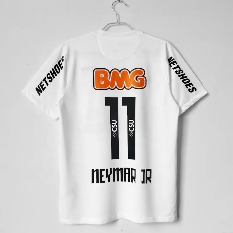 Camiseta de fútbol clásica Retro 11-12 Santossi, camiseta de fútbol vintage NEYMAR JR, camisetas de fútbol para adultos y niños