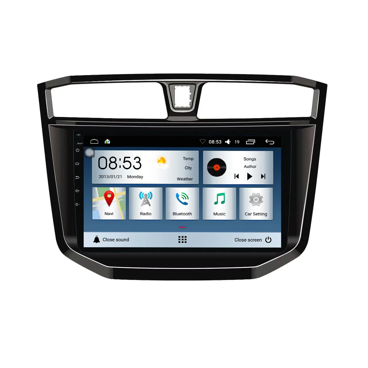 안드로이드 10.0 HD 터치 스크린 10.1 인치 MAXUS T60 라디오 GPS 네비게이션 시스템 1 + 16 2 + 32 4 + 64 6 + 128 지원 Carplay 서브 우퍼