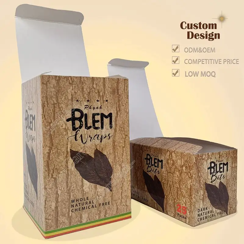 Low MOQ Custom Print Logo Grabba Display Box Holographic Zipper Sachet Wrappers Tobacco packaging Boxes with bags