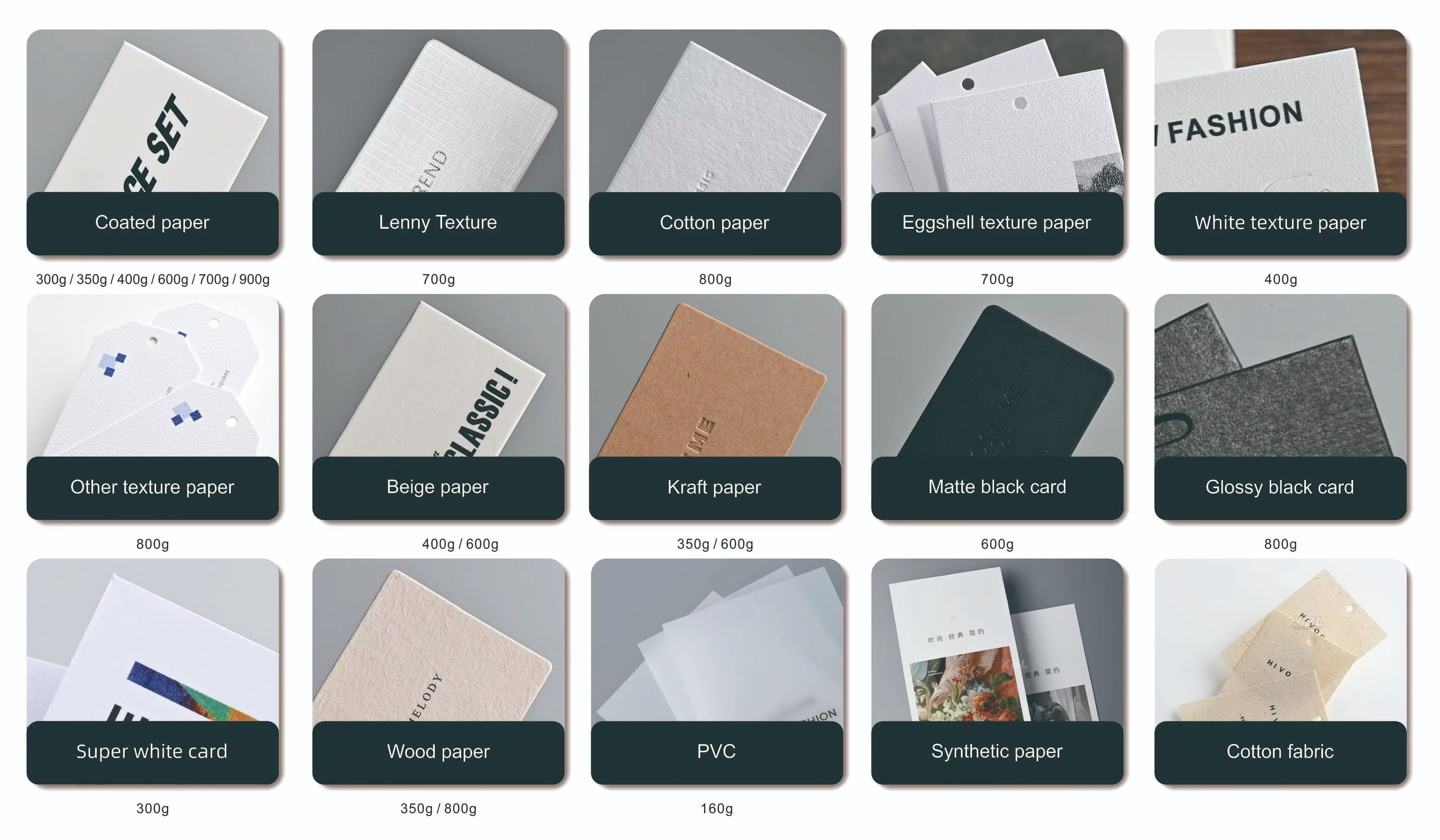 blanco Varios materiales