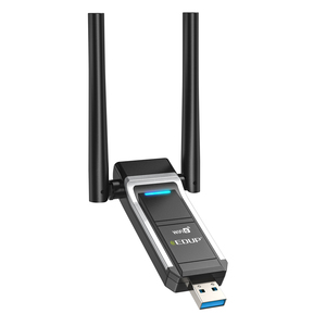 WiFi 6 USB适配器1800Mbps 2.4G/5ghz双频802.11AX无线wi-fi加密狗网卡USB 3.0 WiFi适配器，适用于Windows 11 - Product Image 1