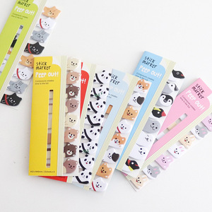 可爱的卡哇伊动物文具便签记事本猫熊猫索引贴它贴纸 - Product Image 2