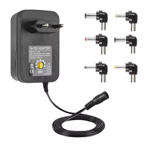 Fuente de alimentación de salida de CC de 3-12V y 12V de voltaje múltiple ajustable de 30W, entrada de CA de 100-240V con 6 adaptadores de enchufe opcionales, adaptador de cargador LED - Product Image 2