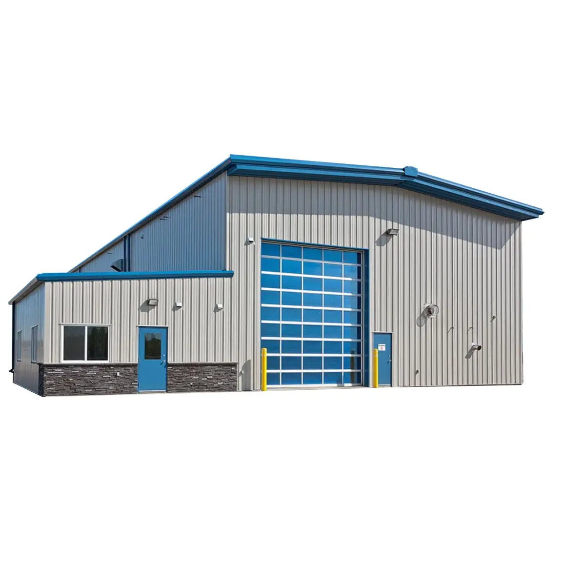 Hangar préfabriqué à structure métallique en acier à bas prix atelier d'hangar à vaches entrepôt préfabriqué commercial