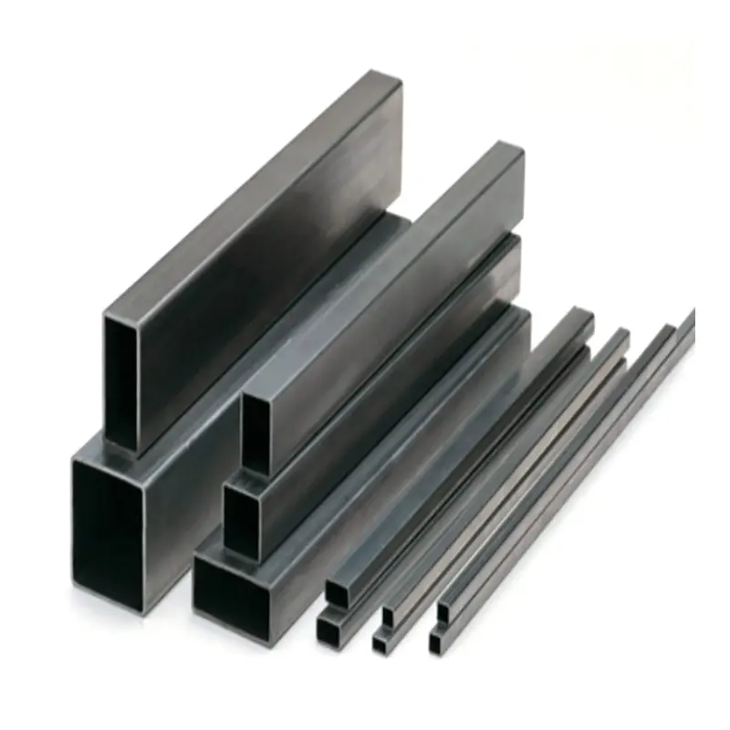 Tubo de aço retangular galvanizado, quadrado com baixo carbono leve, erw, estrutural, 25*50, pré-oco, seção, preço por tonelada